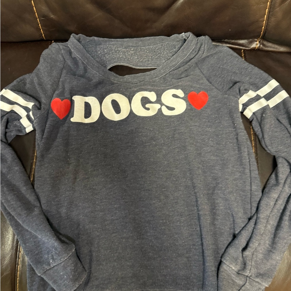 Chaser Heather Navy Logo Pullover